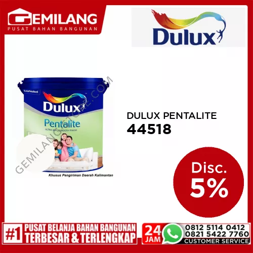 DULUX PENTALITE ROSE WHITE 44518 2.5ltr