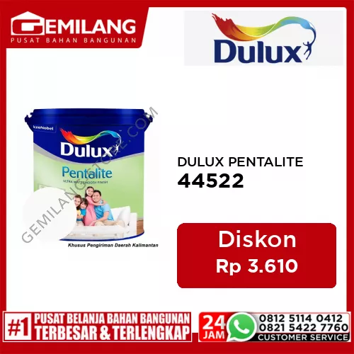DULUX PENTALITE BLUE BELL WHITE 44522 2.5ltr