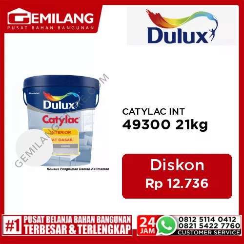CATYLAC INTERIOR CAT DASAR 49300 21kg