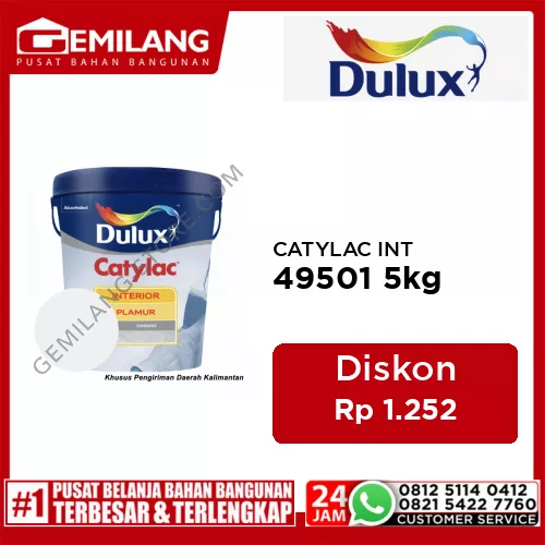 CATYLAC INTERIOR PLAMUR TEMBOK 49501 5kg