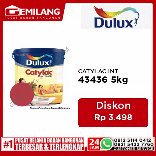 CATYLAC INTERIOR BRIGHT RED 43436 5kg