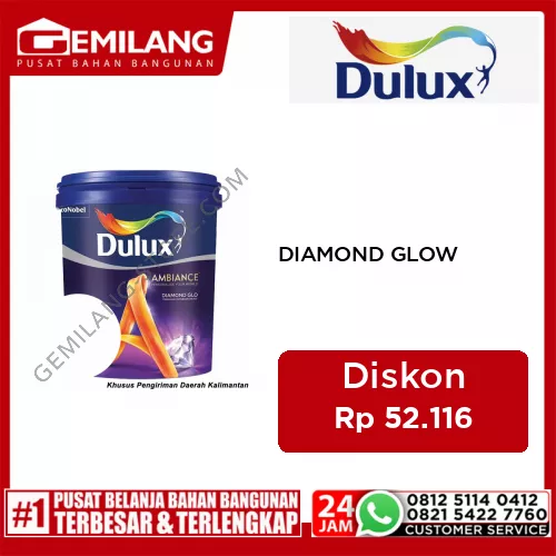 DULUX AMBIANCE DIAMOND GLOW BRILLIANT WHITE 2290 20ltr