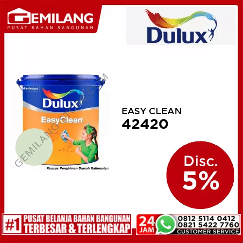 DULUX EASY CLEAN FUN GREEN 42420 2.5ltr