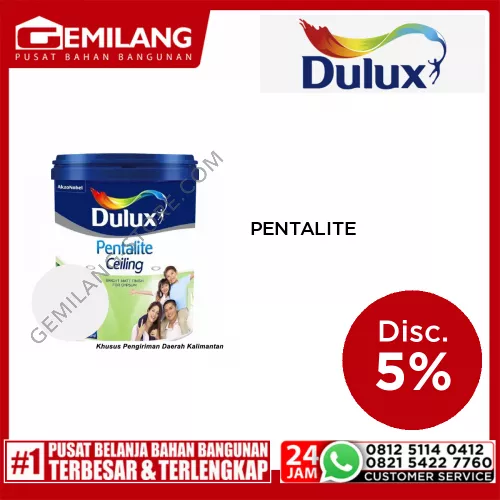DULUX PENTALITE CEILING WHITE SUPERMATT 108 25kg