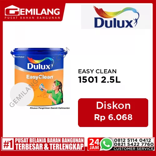 DULUX EASY CLEAN ANTI VIRAL WHITE 1501 2.5ltr
