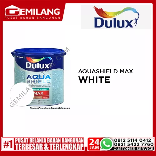 DULUX AQUASHIELD MAX WHITE 99 44875 4kg