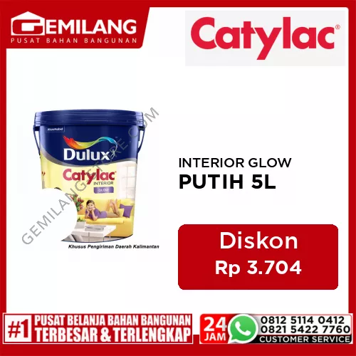 CATYLAC INTERIOR GLOW 2G PUTIH 1501 5ltr