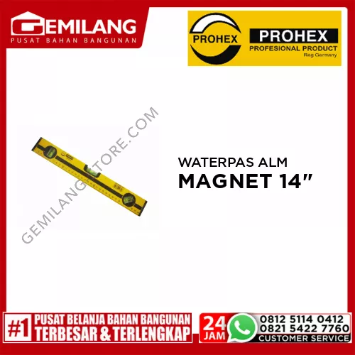 WATERPAS ALM MAGNET PROHEX 14inch (4630-140)