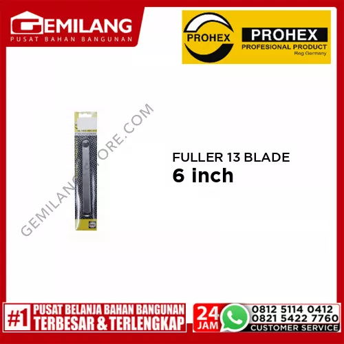 PROHEX FULLER 13 BLADE 0 05 x 1mm x 150mm(6inch) (1061-014)
