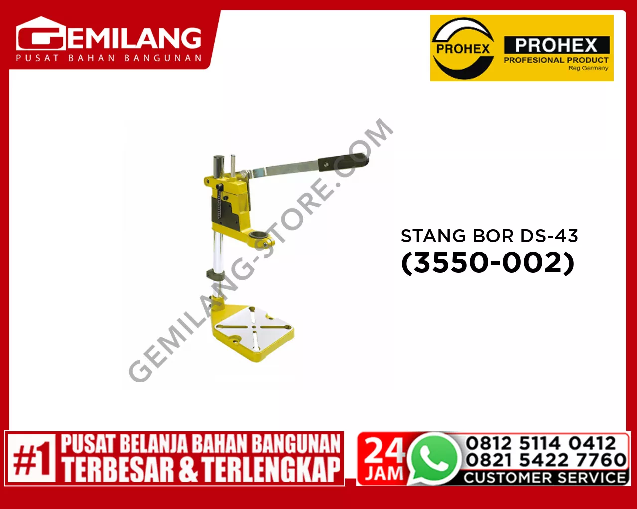 PROHEX STANG BOR DS-43 (3550-002)