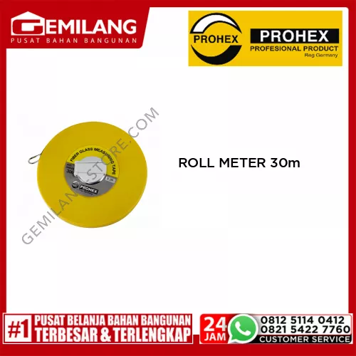 PROHEX ROLL METER FIBER BULAT 30m (3380-030)