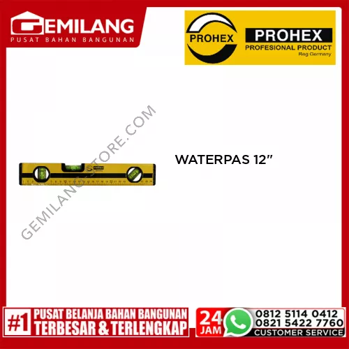PROHEX WATERPAS ALM MAGNET 12inch (4630-120)