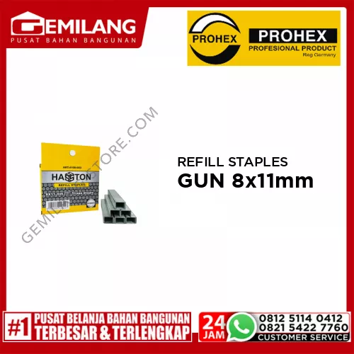 PROHEX REFILL STAPLES GUN 8mm x 11mm (4100-003)