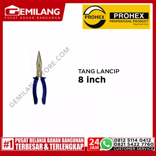 PROHEX TANG LANCIP SPR BIRU 8inch (4251-112)
