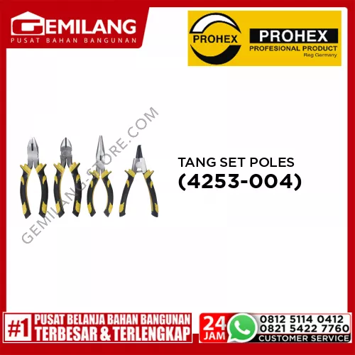 PROHEX TANG SET POLES 4pc (4253-004)