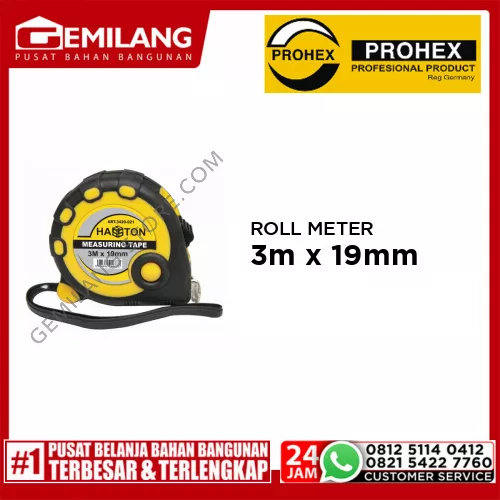 PROHEX ROLL METER HTM-KNG 3m x 19mm (3420-021)
