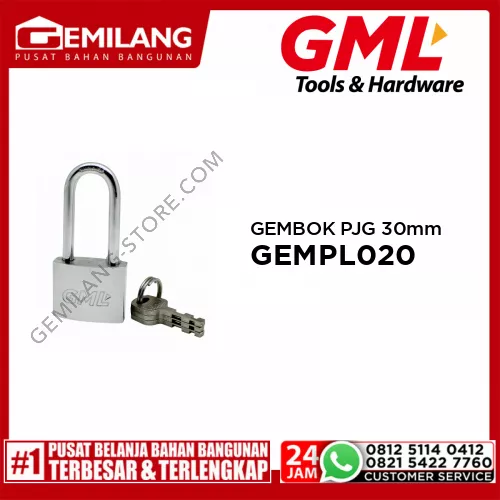 GML GEMBOK LEHER PANJANG 30mm GEMPL020
