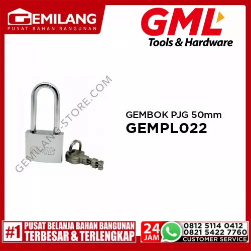 GML GEMBOK LEHER PANJANG 50mm GEMPL022