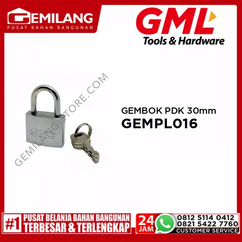 GML GEMBOK LEHER PENDEK 30mm GEMPL016