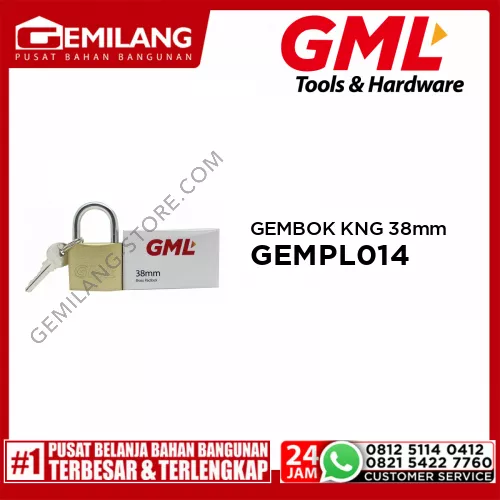 GML GEMBOK KUNING/BRASS 38mm GEMPL014