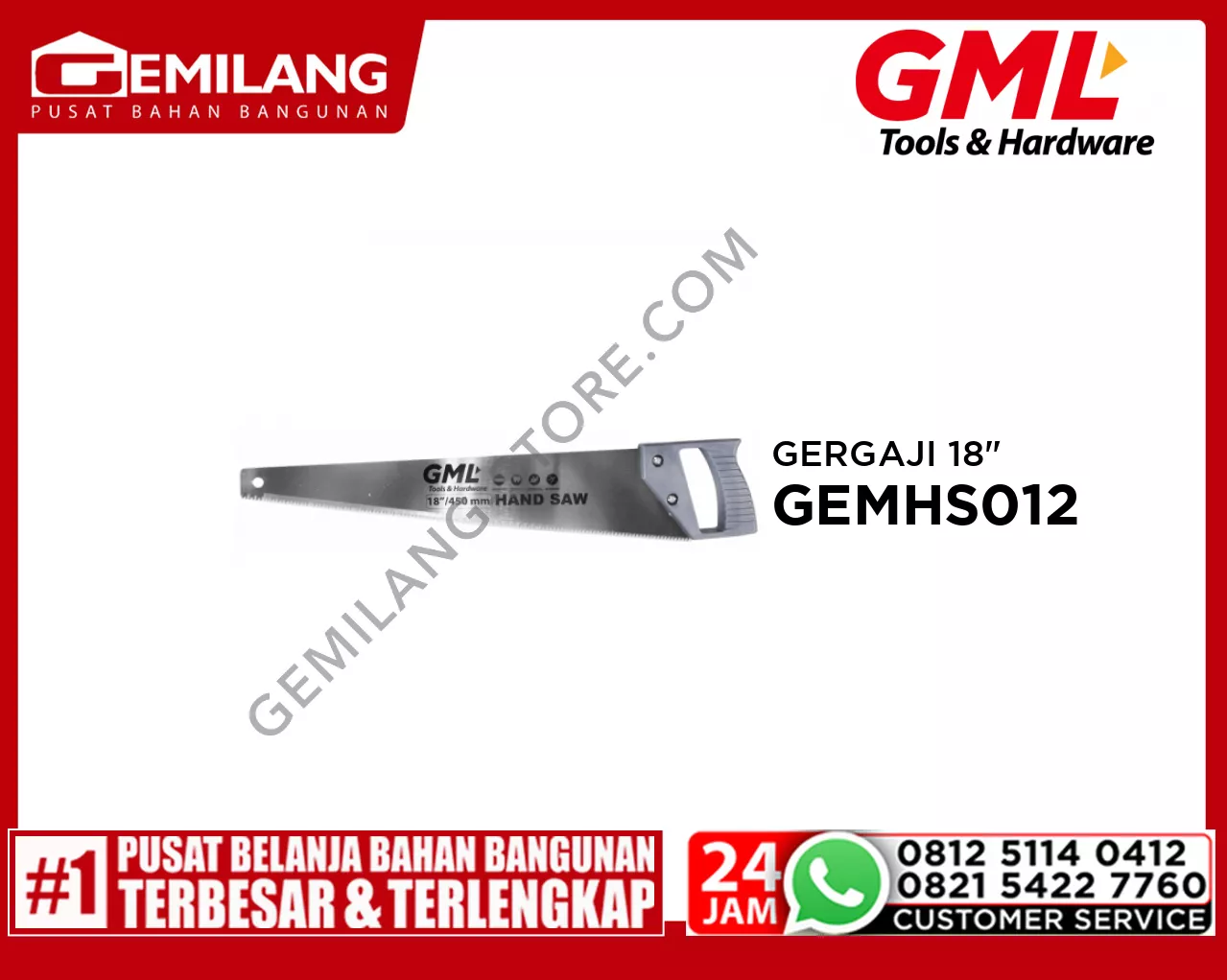 GML GERGAJI GG.PLASTIK 18inch GEMHS012