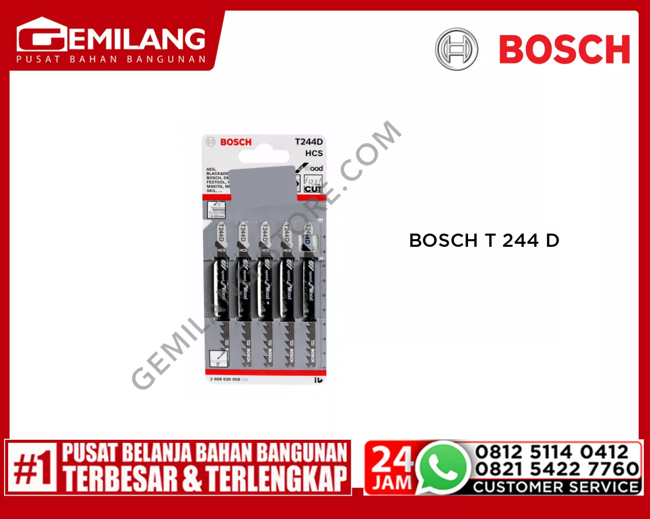 BOSCH T 244 D (PACK OF 5pc)