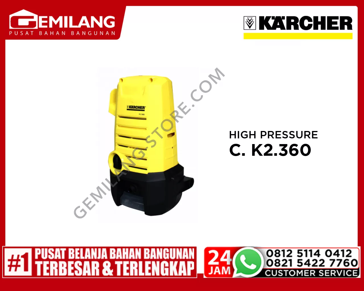 KARCHER HIGH PRESSURE CLEANER K2.360