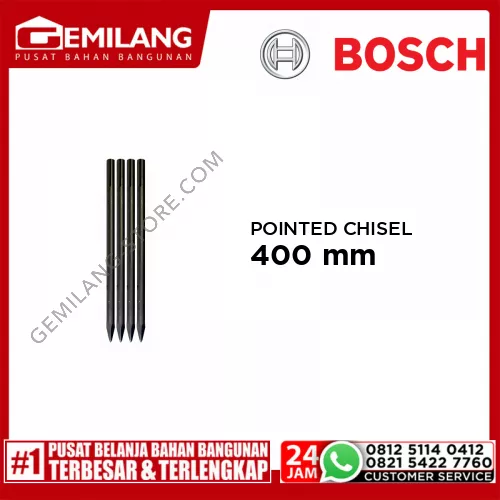 BOSCH SDS MAX POINTED CHISEL 400mm