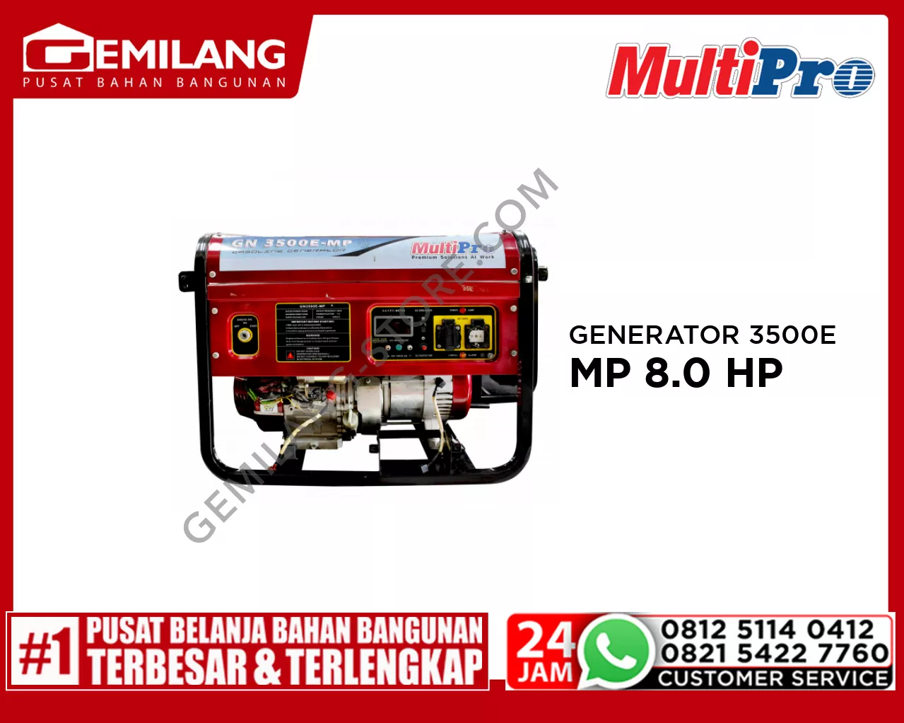 MULTIPRO GENERATOR 3500E MP 8.0 HP GSLN