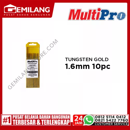 MULTIPRO TUNGSTEN GOLD 1.6mm(10pc)