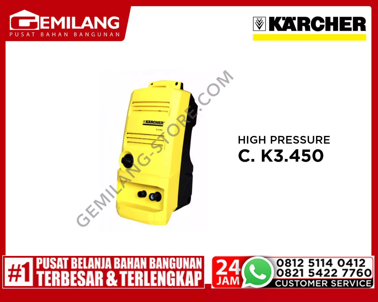 KARCHER HIGH PRESSURE CLEANER K3.450