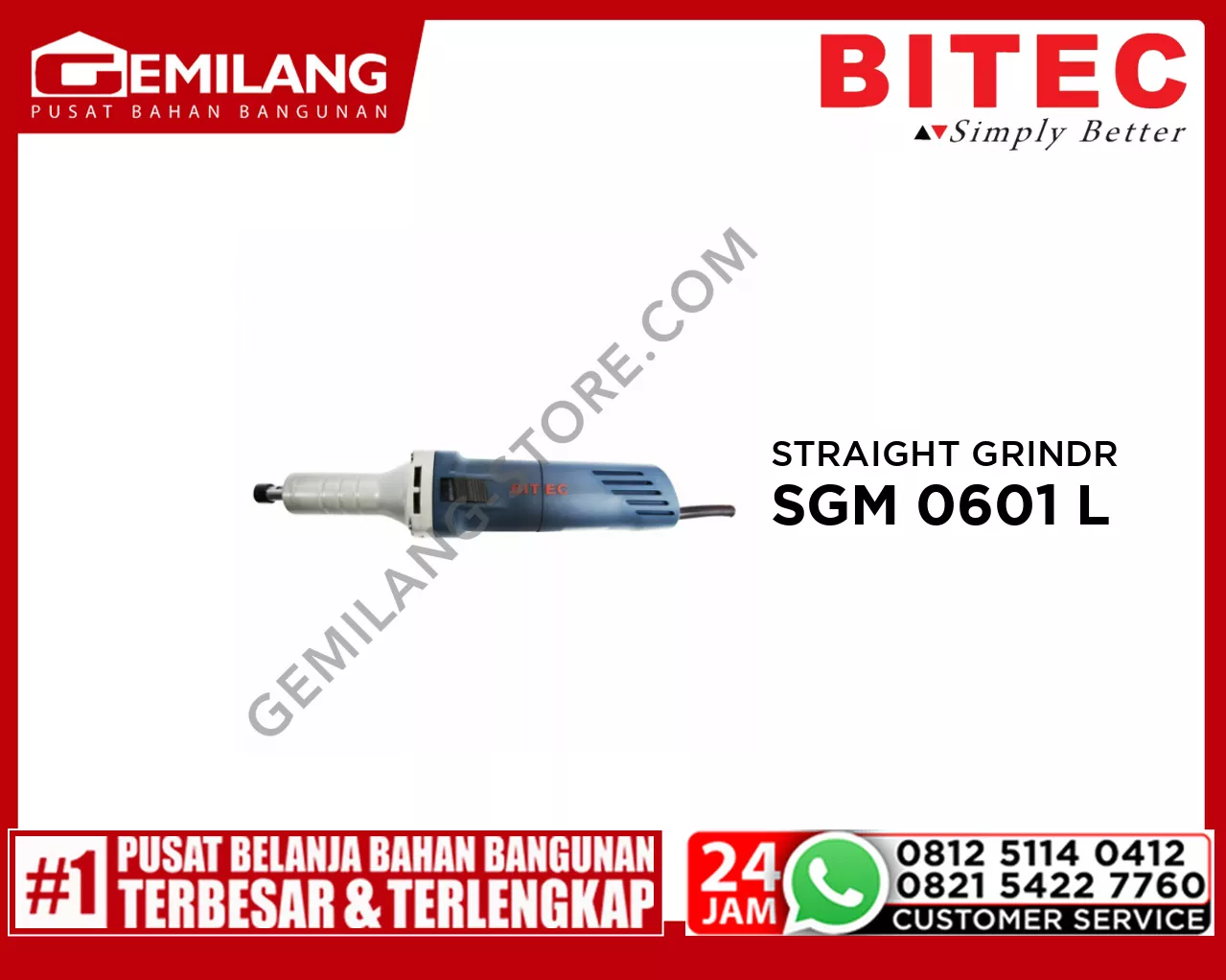 BITEC STRAIGHT GRINDER SGM 0601 L