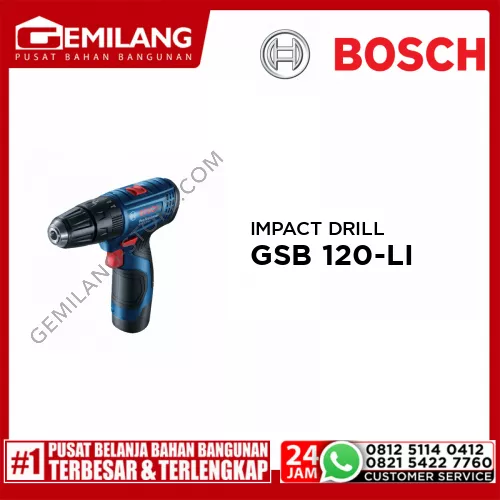 BOSCH IMPACT DRILL GSB 120-LI 0.601.9G8.1K0