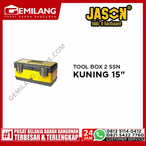 JASON TOOL BOX 2 SUSUN KUNING 15inch (9.391.005)