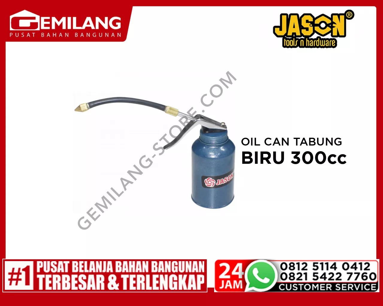 JASON OIL CAN TABUNG BIRU 300cc (359.034)