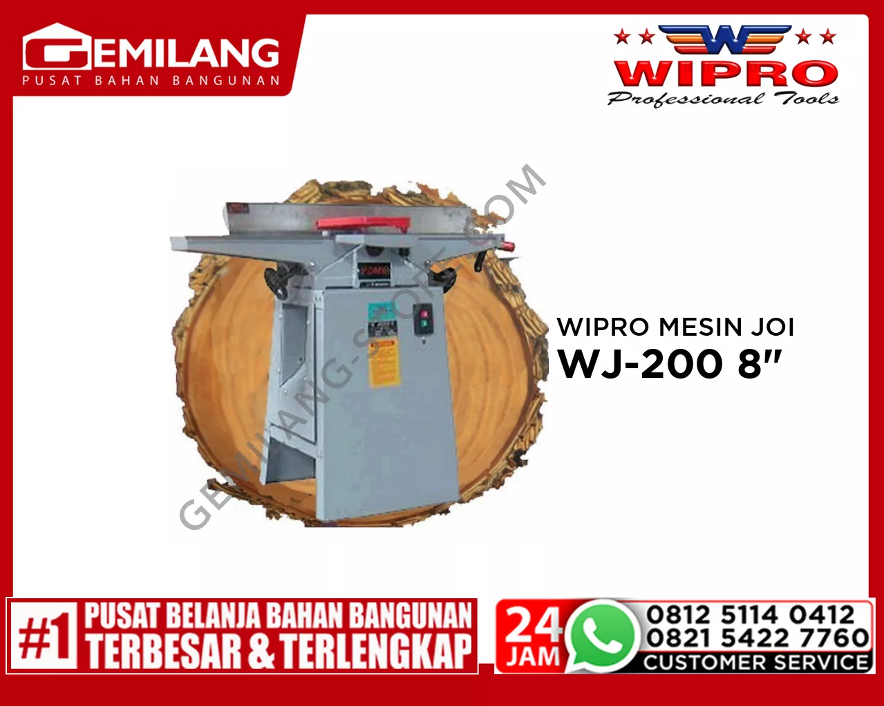 WIPRO MESIN JOINTER WJ-200 8inch