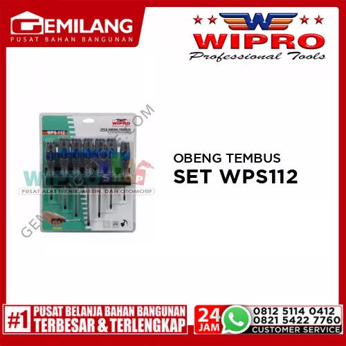 WIPRO OBENG TEMBUS SET WPS112 7pc