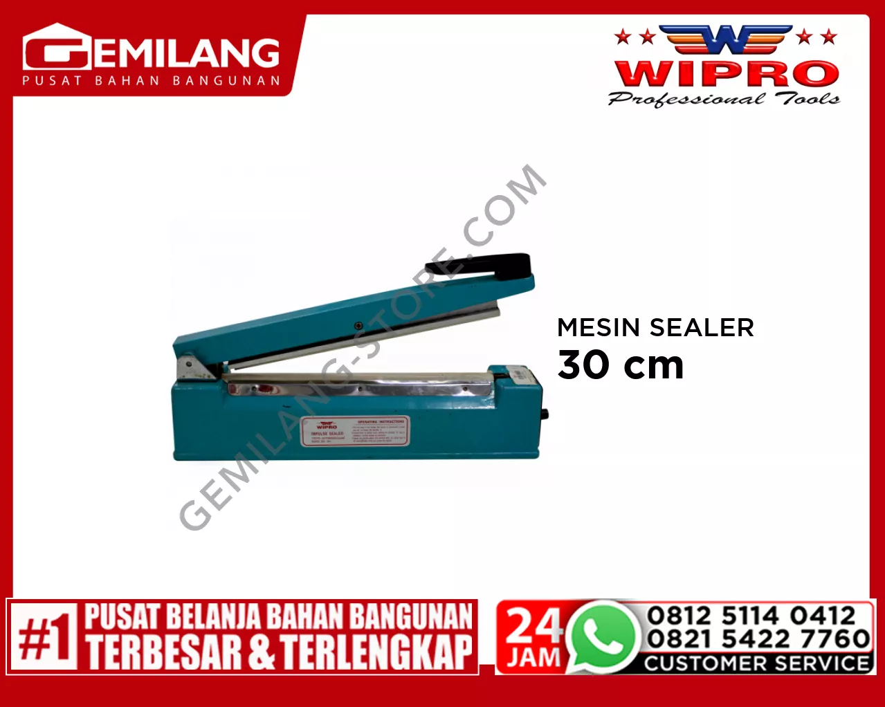 WIPRO MESIN PLASTIK SEALER PFS 300 (30cm)