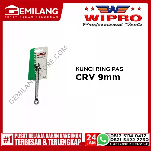 WIPRO KUNCI RING PAS SATIN CRV 9mm