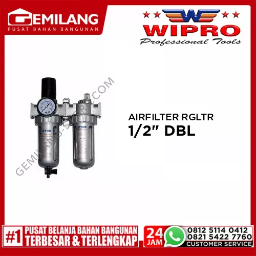 WIPRO AIR FILTER REGULATOR SI (DOUBLE) 1/2inch (AFRL80)