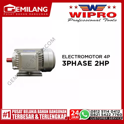 WIPRO ELECTROMOTOR 3PHASE 2HP 4P