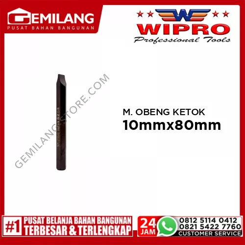 WIPRO MATA OBENG KETOK (FLAT-10) 10mm x 80mm