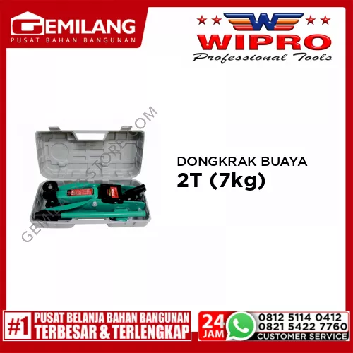 WIPRO DONGKRAK BUAYA (T82014S-B/PV) 2T (7kg)