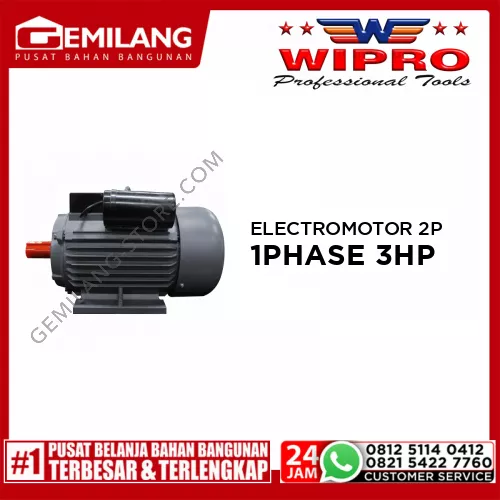 WIPRO ELECTROMOTOR 1 PHASE 3HP 2P (FOAM)