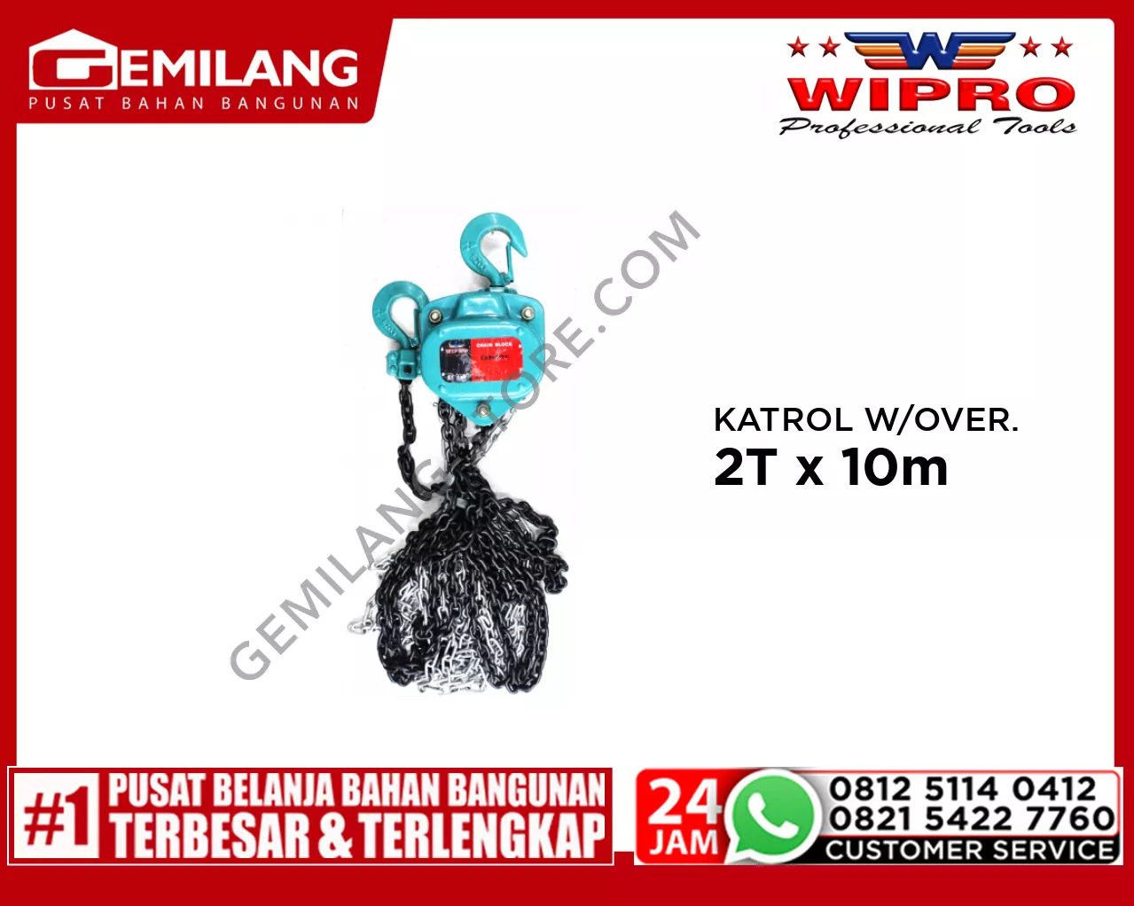 WIPRO KATROL W/OVERLOAD PROTECTION 2T x 10m