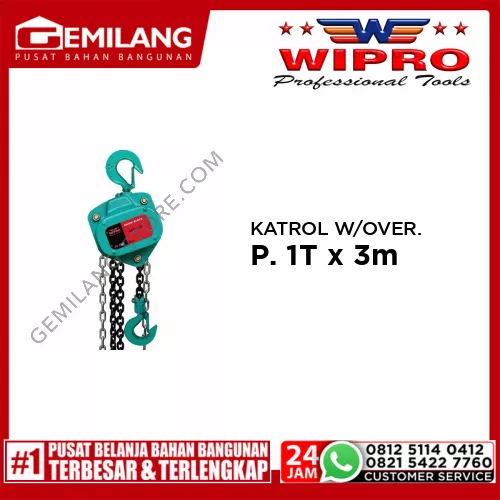 WIPRO KATROL W/OVERLOAD PROTECTION 1T x 3m