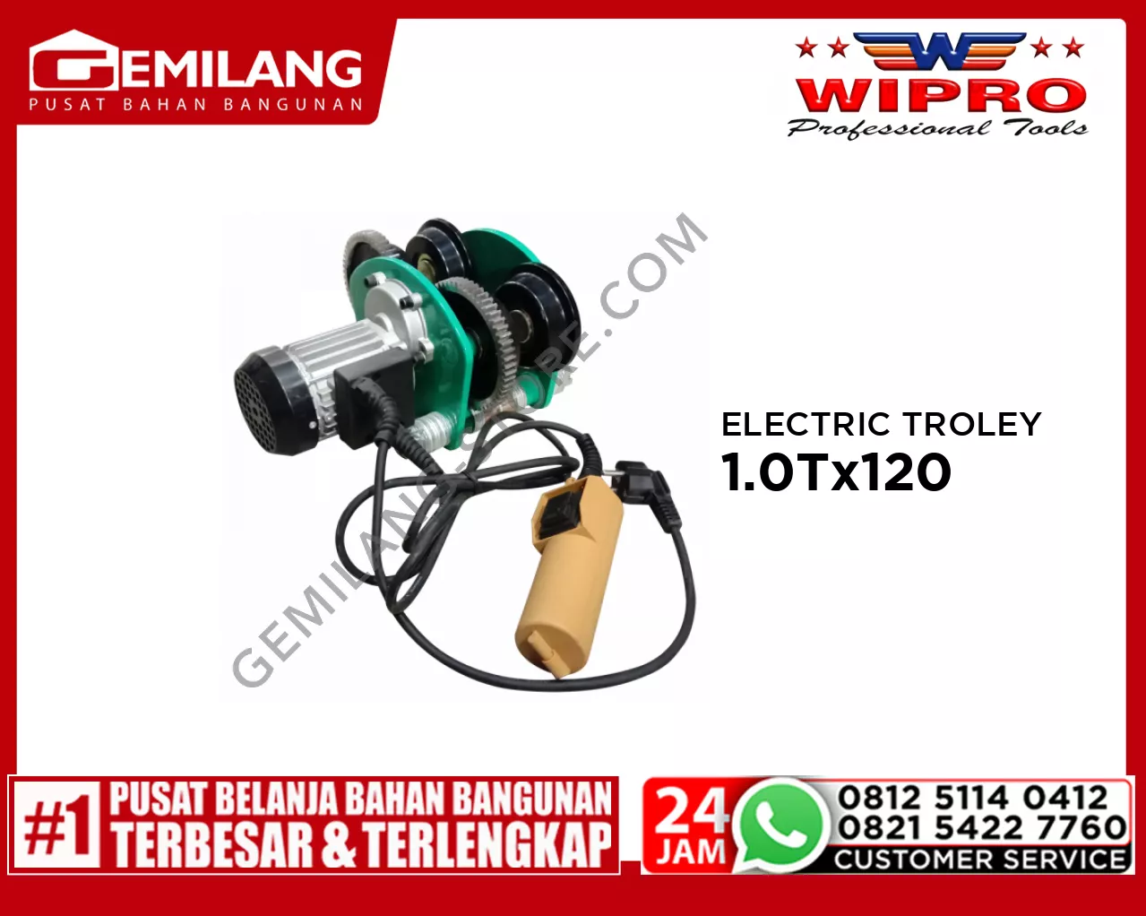 WIPRO ELECTRIC TROLLEY 1.0Tx120