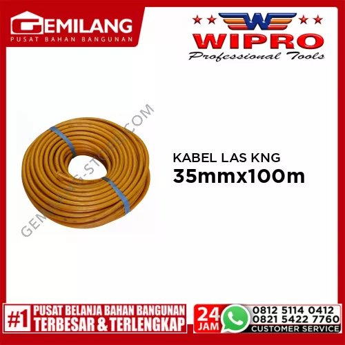 WIPRO KABEL LAS KUNING W/LINE 35mm x 100m/mtr