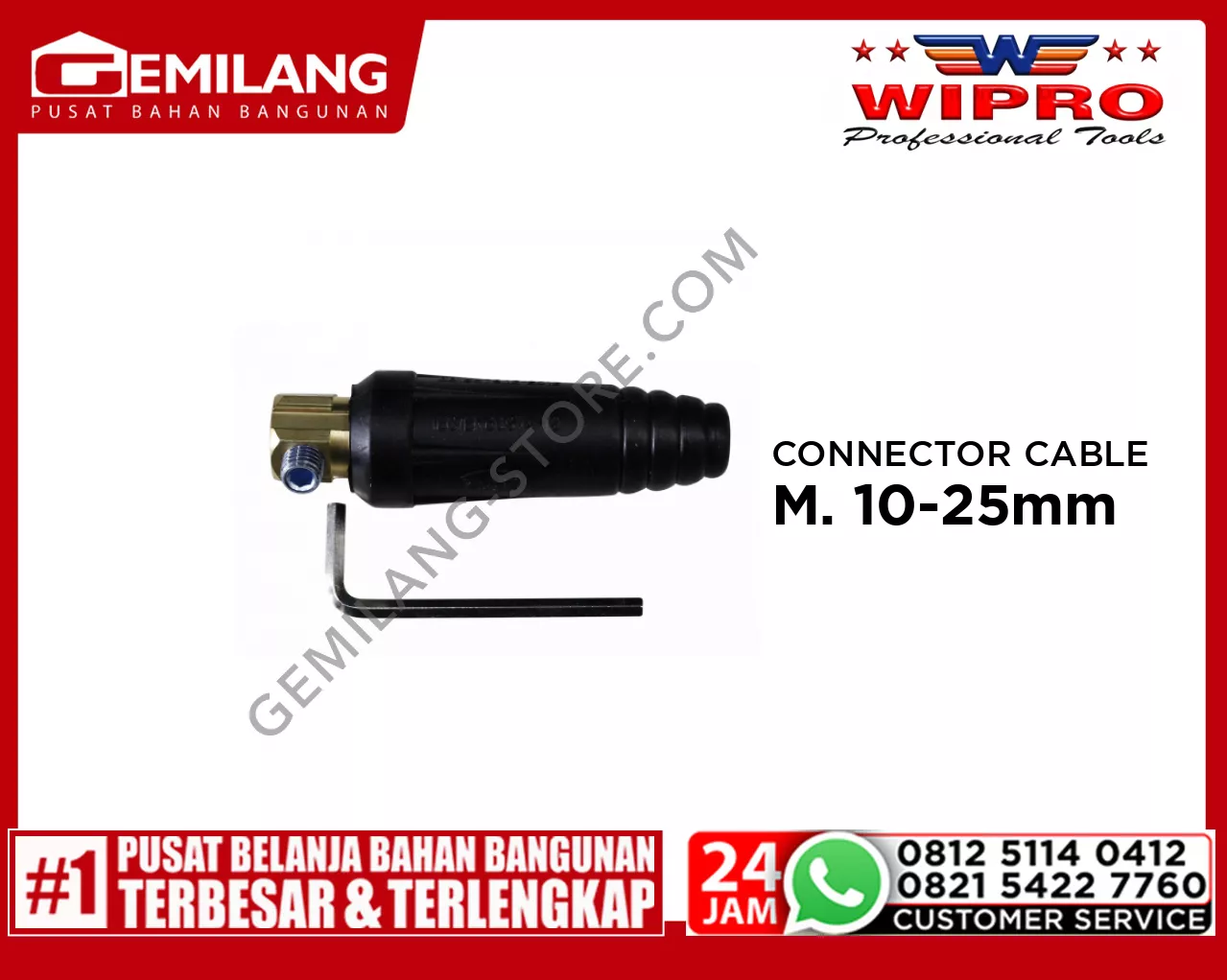 WIPRO CONNECTOR CABLE MALE YJ98-16 10-25mm