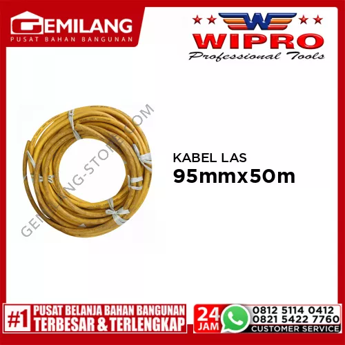 WIPRO KABEL LAS KUNING W/LINE 95mm x 50m/mtr